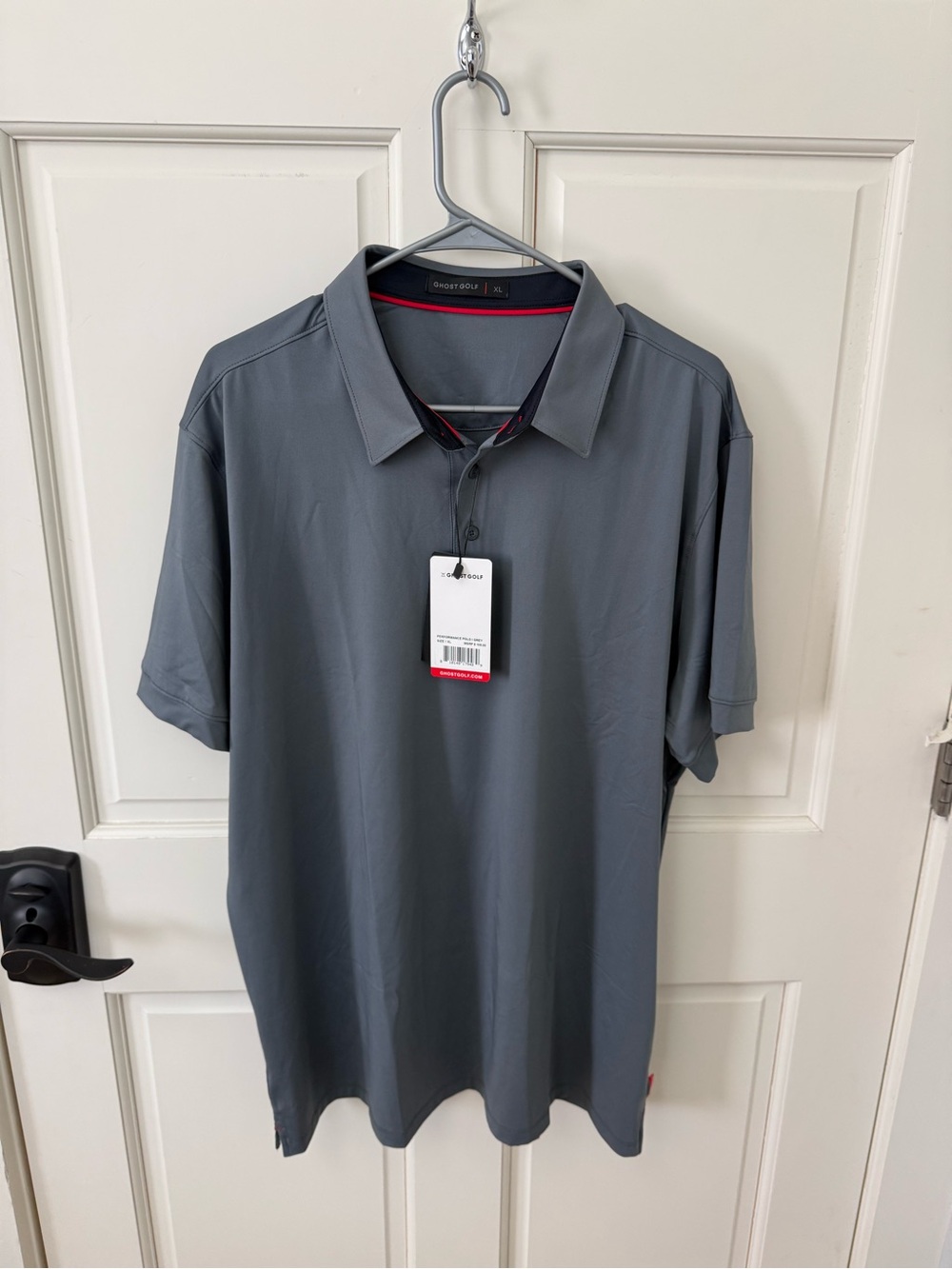 Men's Grey Performance Polo Ghost Golf